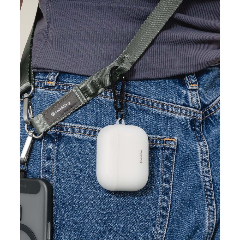 switcheasy Glaze 霧透 TPU 抗黃 金屬扣環 無線充電 耳機殼 保護殼 AirPods Pro 3-細節圖11