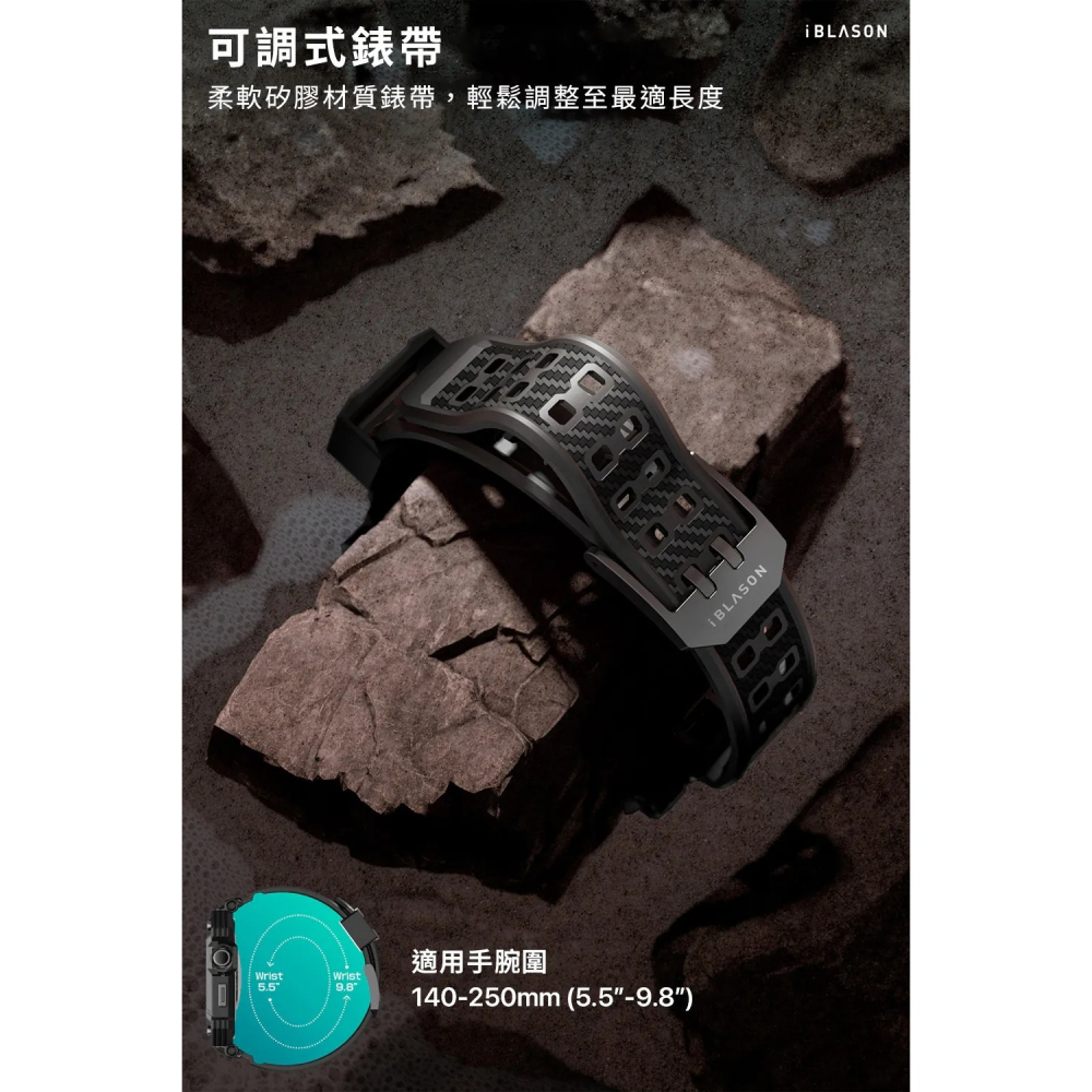 i-Blason Armorbox 強化玻璃 防撞 保護殼 錶帶 Apple Watch S10 11 46mm-細節圖8