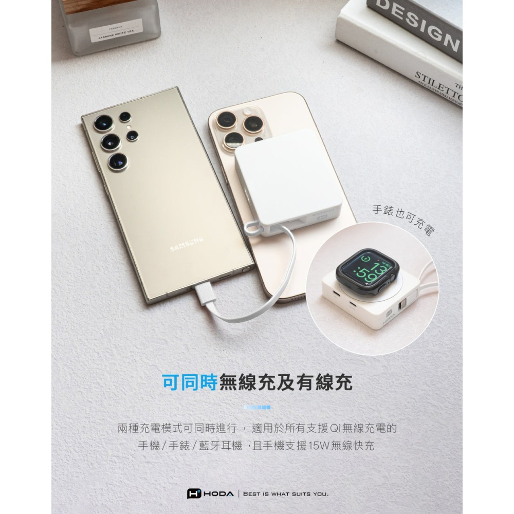 HODA 三合一 藍牙 追蹤定位 防丟 磁吸 USB-C 行動電源 8000mAh 適用 iphone 17 16-細節圖7