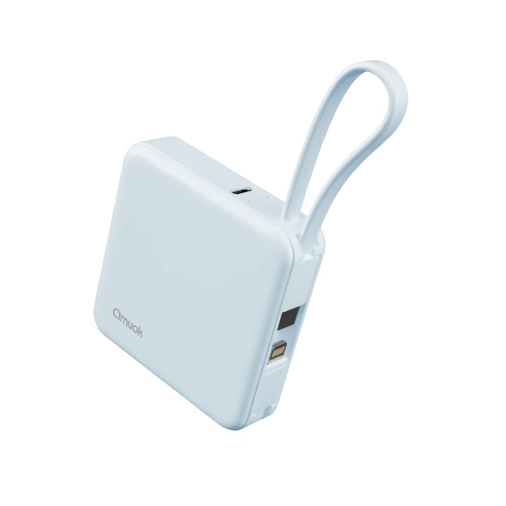 amuok Cube 迷你 雙線 自帶線 霧面 行動電源 5000mAh iPhone 17 16 15-規格圖11