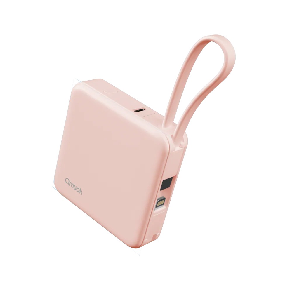 amuok Cube 迷你 雙線 自帶線 霧面 行動電源 5000mAh iPhone 17 16 15-規格圖11