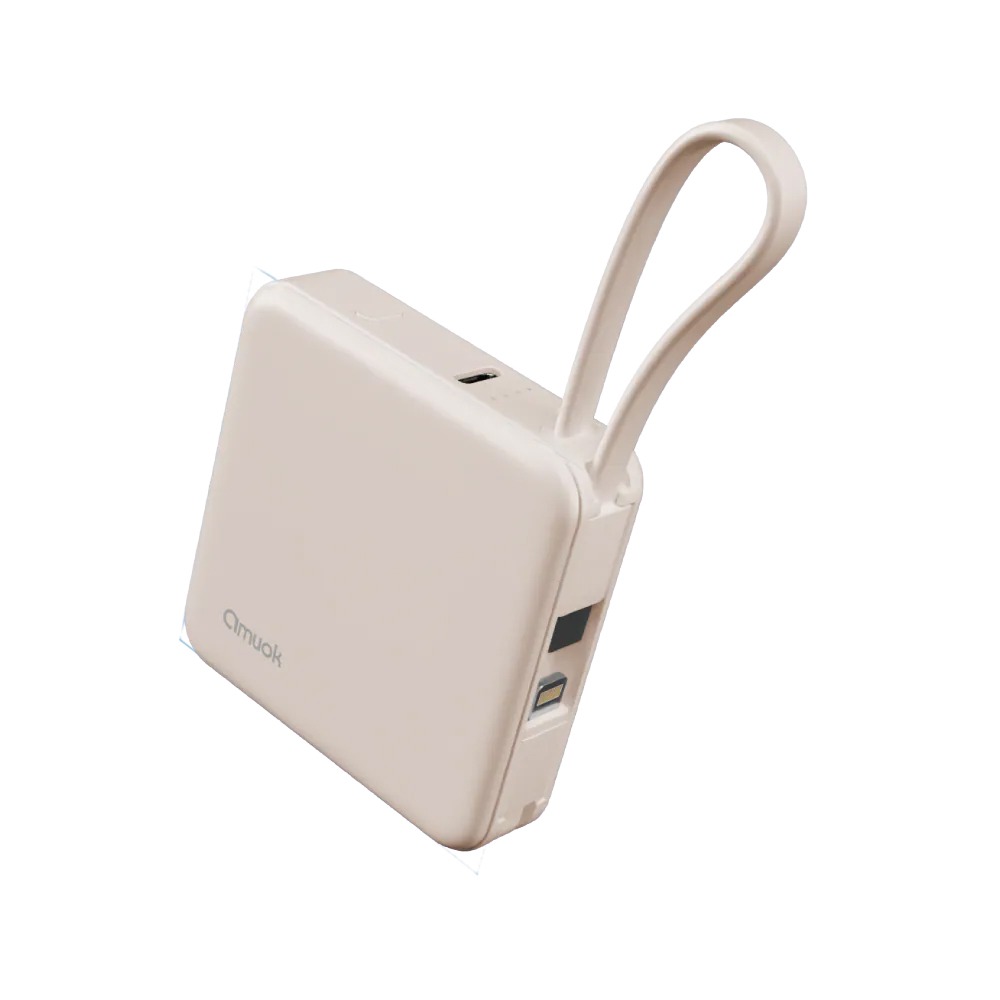 amuok Cube 迷你 雙線 自帶線 霧面 行動電源 5000mAh iPhone 17 16 15-規格圖11