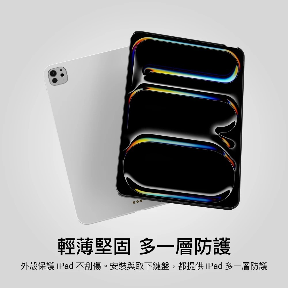 MAGEASY 無筆槽款 支援 磁吸置筆 保護殼 巧控鍵盤 iPad Air Pro M5 11寸 13寸-細節圖4