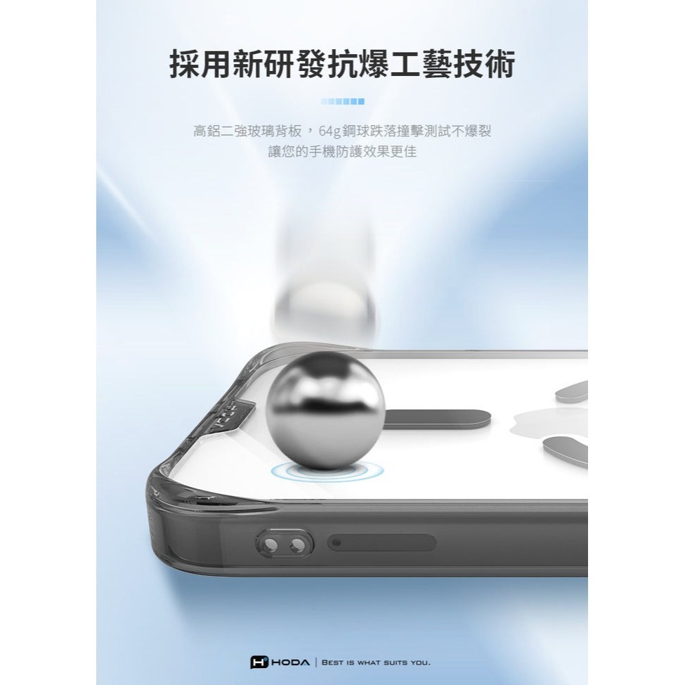HODA MagSafe 晶石 玻璃 軍規 相機按鍵 防摔殼 保護殼 iPhone 17 Pro Max-細節圖9