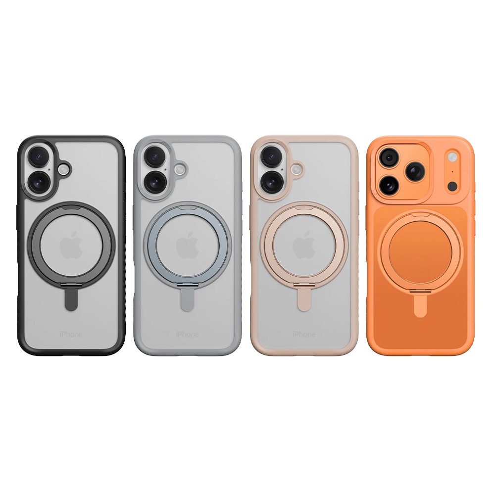 ROCK 旋立系列 膚感止滑 磁吸殼 支架 手機殼 保護殼 房水開  iPhone17 Pro Max-細節圖2
