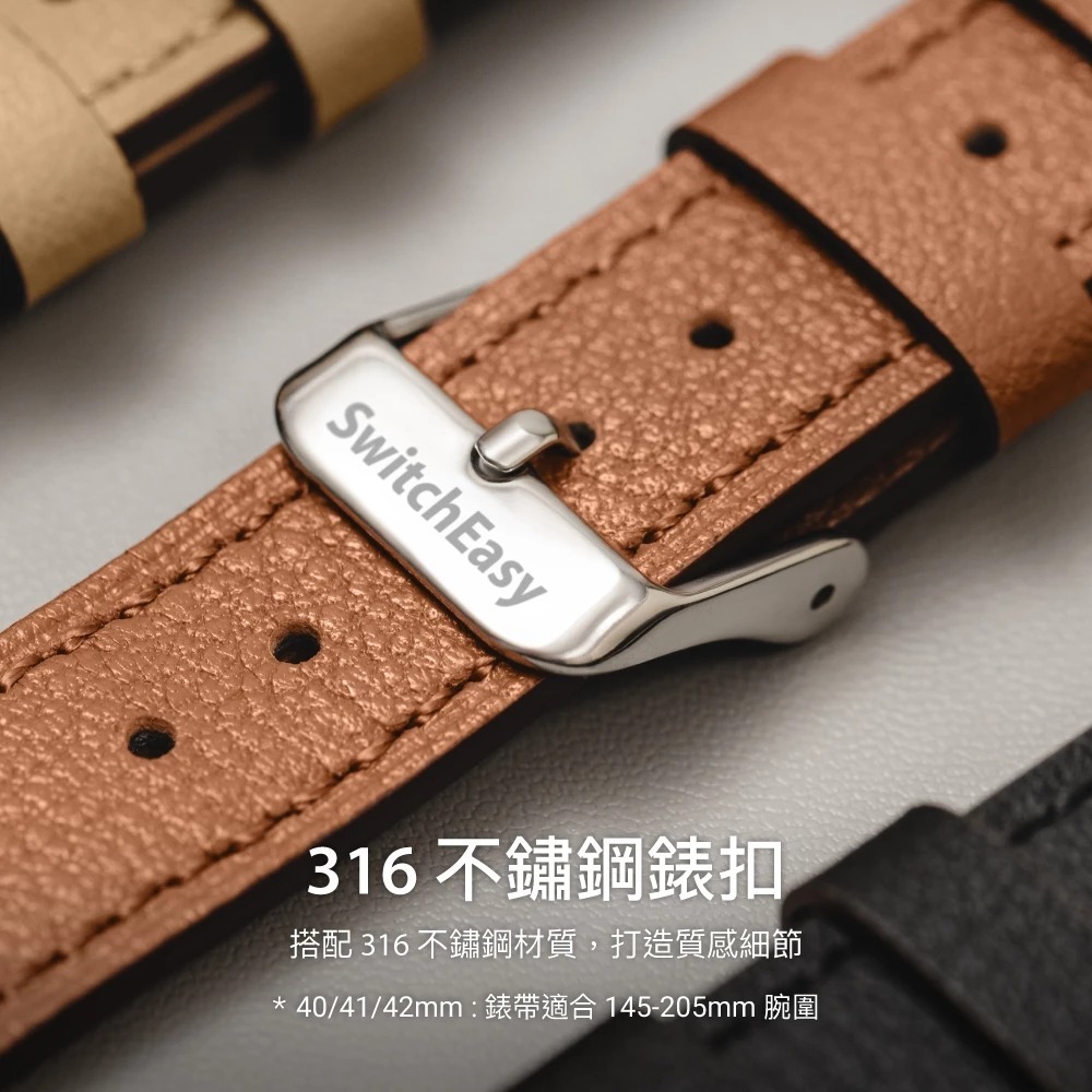 SwitchEasy  Slim 真皮 錶帶 Apple Watch S11 S10 SE3 40 41 42 mm-細節圖6