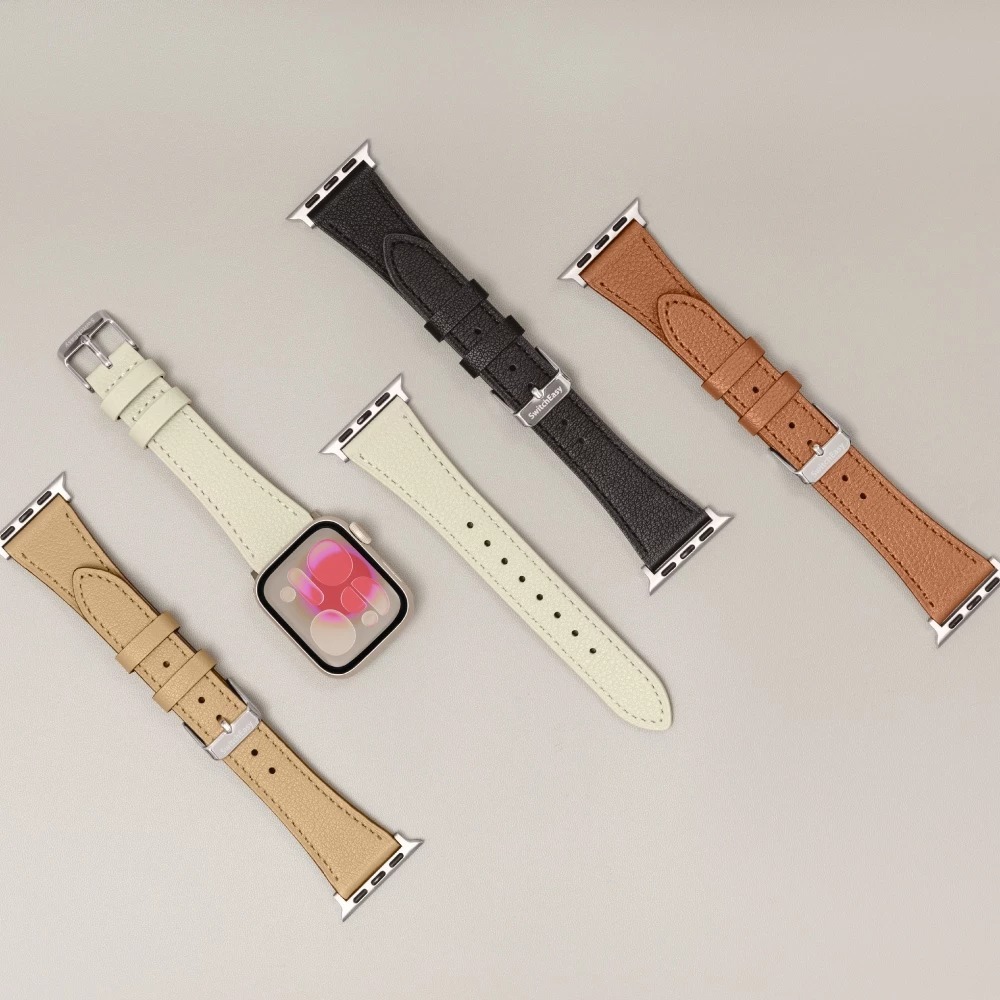 SwitchEasy  Slim 真皮 錶帶 Apple Watch S11 S10 SE3 40 41 42 mm-細節圖8