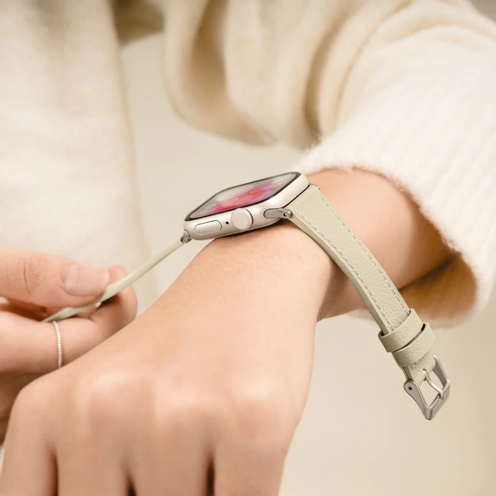 SwitchEasy  Slim 真皮 錶帶 Apple Watch S11 S10 SE3 40 41 42 mm-細節圖9