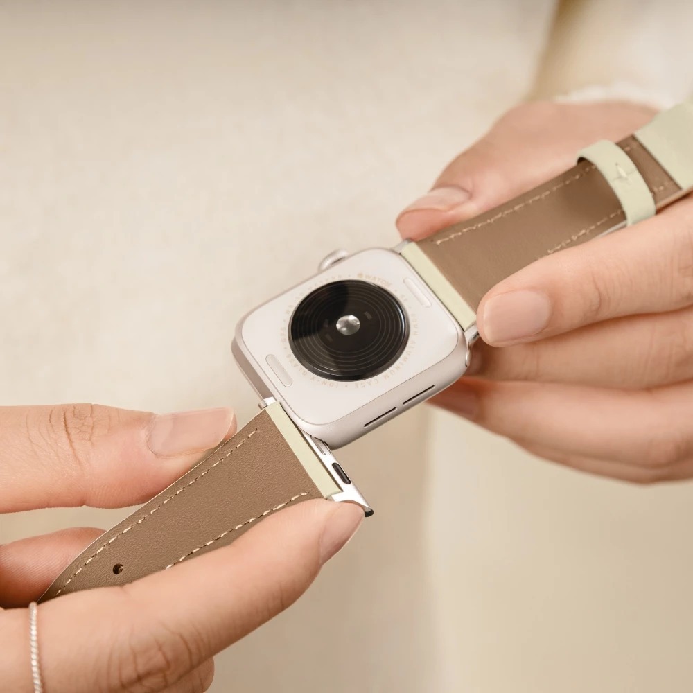 SwitchEasy  Slim 真皮 錶帶 Apple Watch S11 S10 SE3 40 41 42 mm-細節圖11