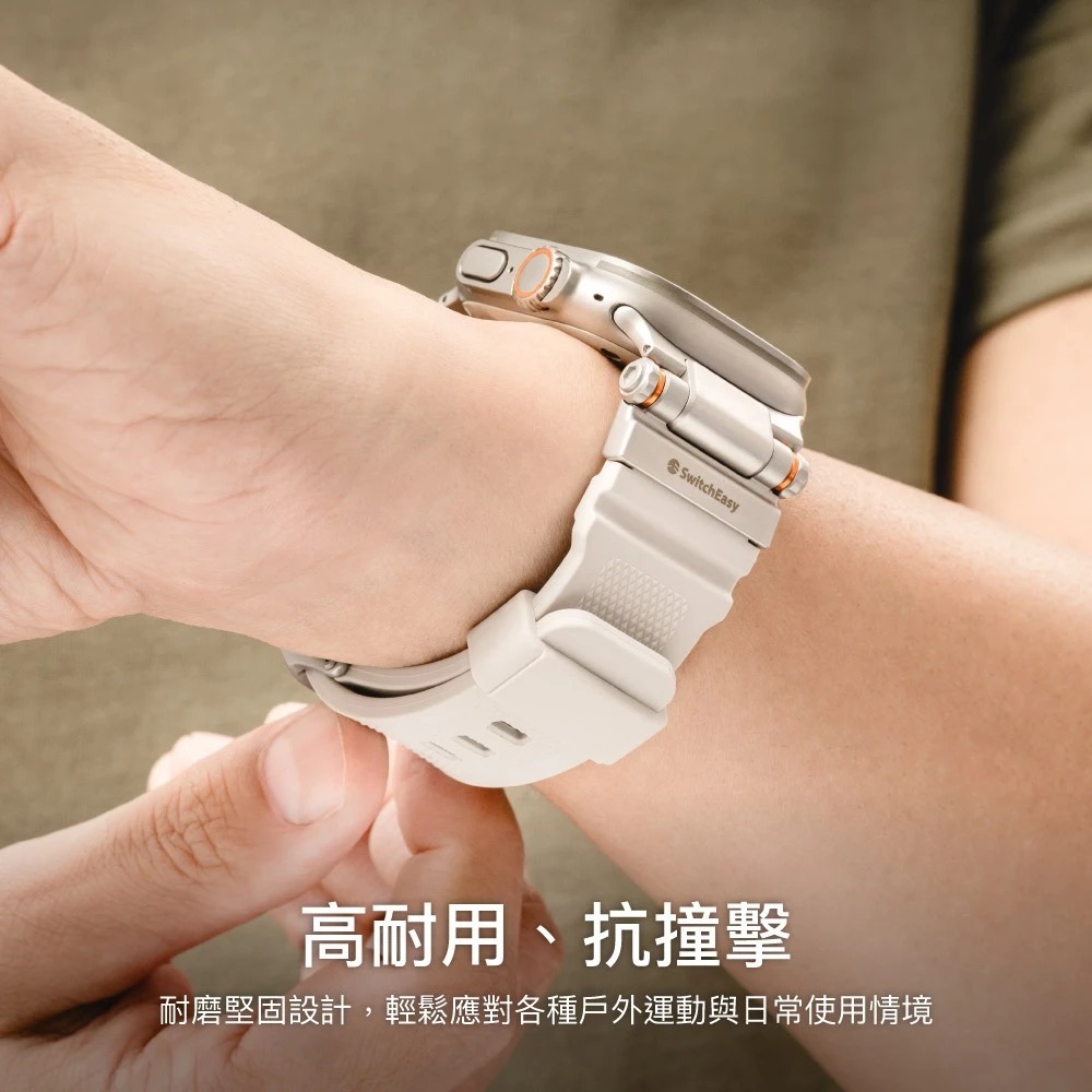 SwitchEasy Rugged 矽膠 錶帶 Apple Watch Ultra 3 S11 45 46 49 mm-細節圖4
