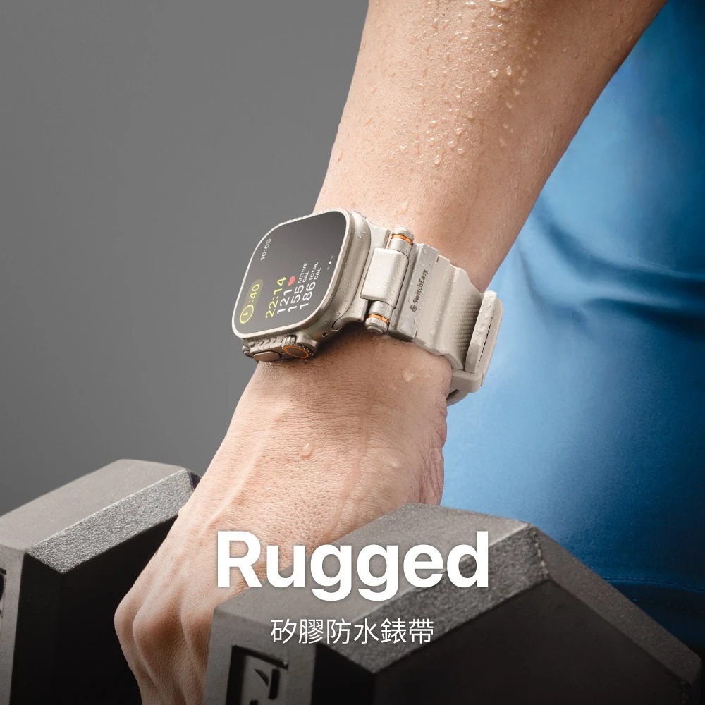 SwitchEasy Rugged 矽膠 錶帶 Apple Watch Ultra 3 S11 45 46 49 mm-細節圖7