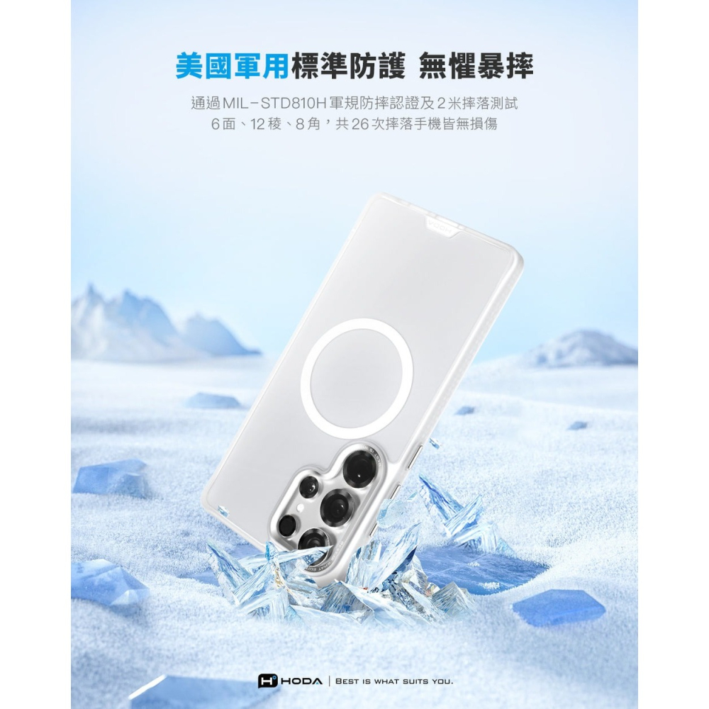 HODA 柔石 軍規 防摔殼 手機殼 Magsafe 保護殼 Samsung S26 Ultra-細節圖5