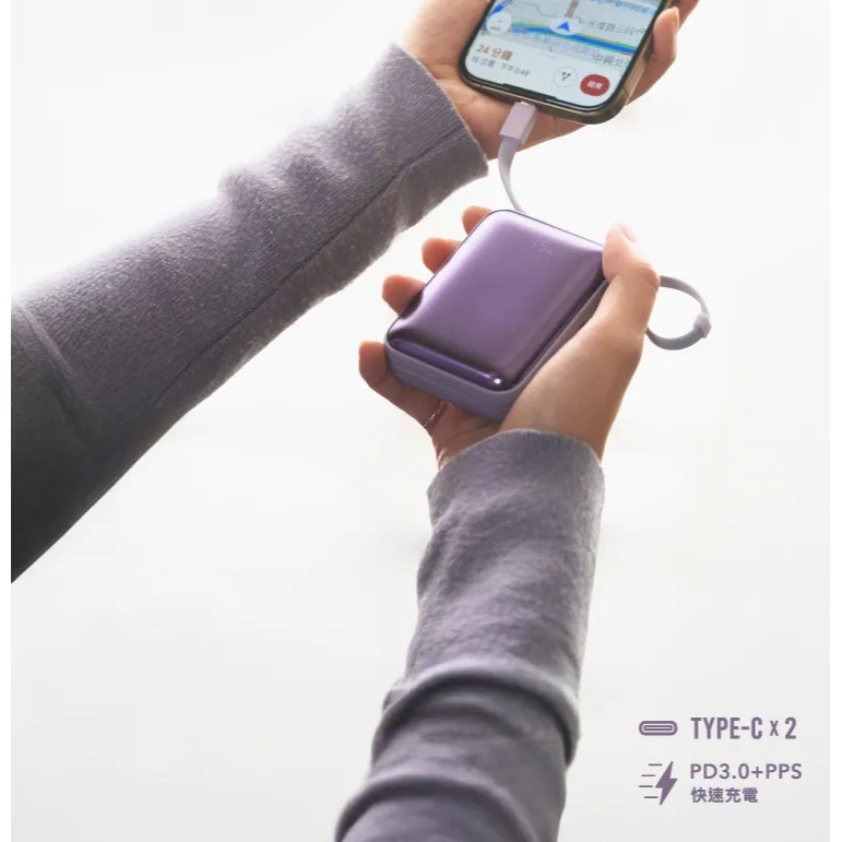 Solide 迷你 雙充頭 10000mAh 行動電源 Bubble Gum 泡泡糖 適用 iphone 17 16-細節圖8