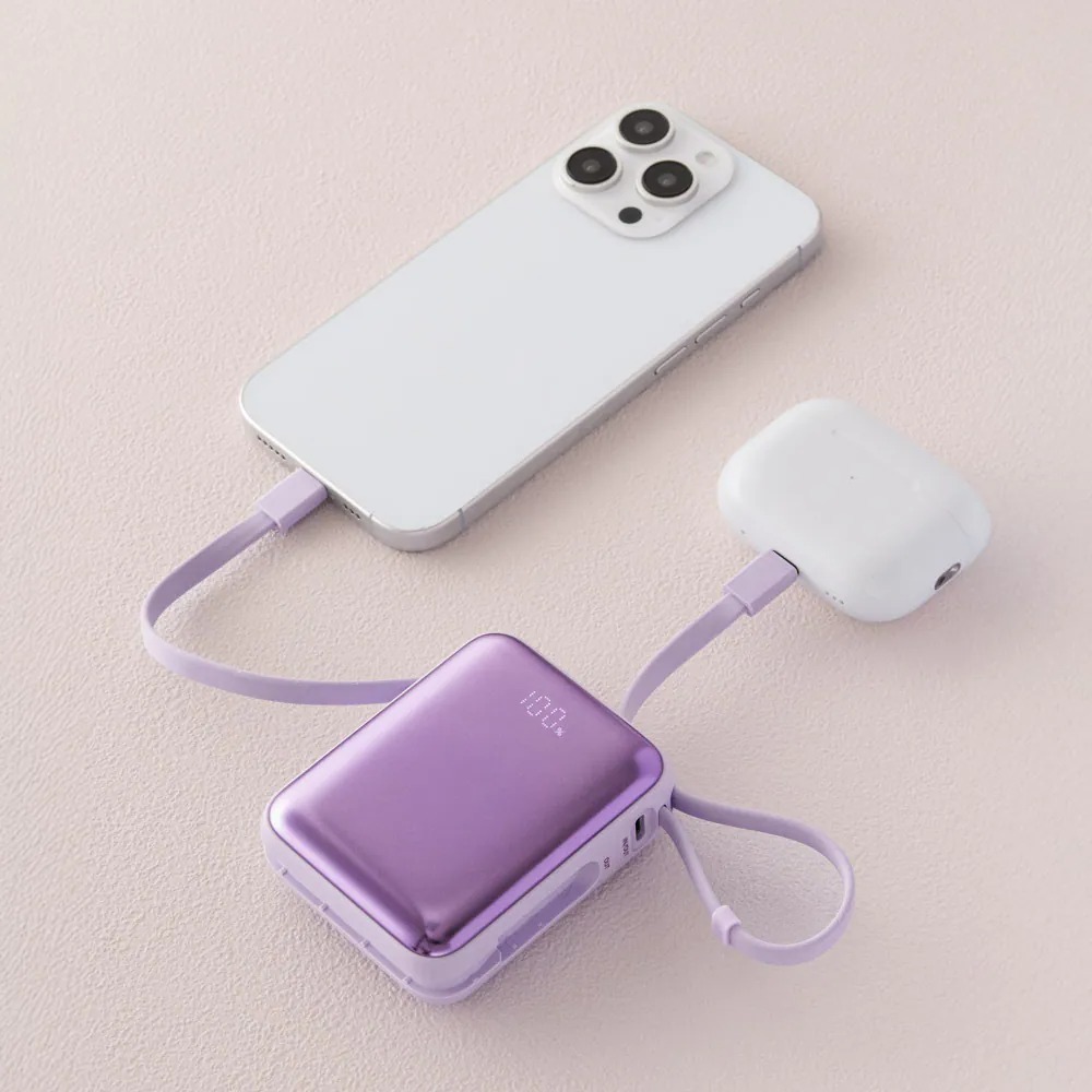 Solide 迷你 雙充頭 10000mAh 行動電源 Bubble Gum 泡泡糖 適用 iphone 17 16-細節圖10