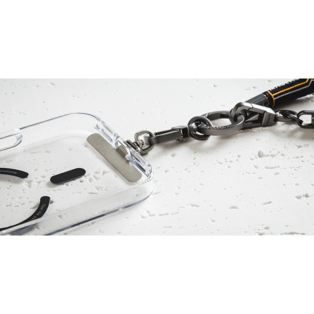 MAGEASY Metal 360° 旋轉 超薄 金屬 掛繩片 手機 掛片 相容 iOS Android 手機殼-細節圖11