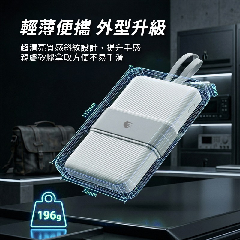 Oweida 10000mAh 行動電源 LED TypeC Lightning 適用 iphone 17 16 14-細節圖5