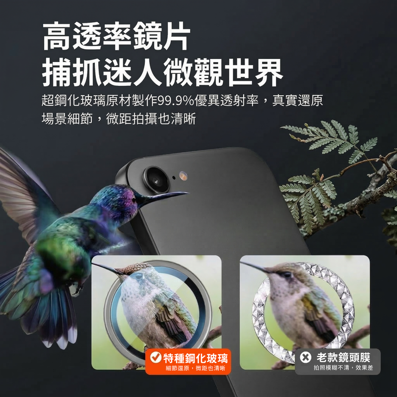 Oweida 星耀 鋁金屬 9H 玻璃貼 鏡頭 保護鏡 鏡頭環 適用 iPhone 17e 16e-細節圖3
