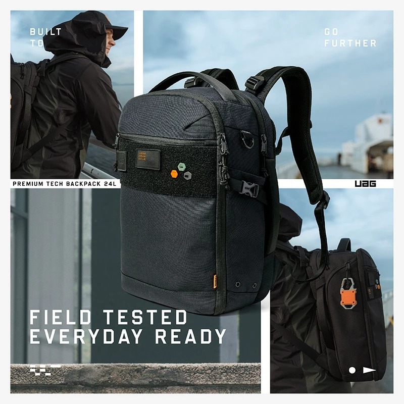UAG 都會 機能 後背包 24L 黑色 大容量 筆電包 電腦包 適用 15 16吋-細節圖4