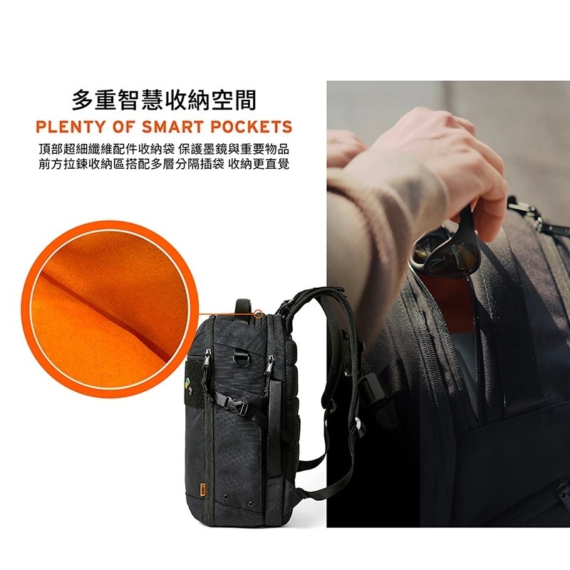 UAG 都會 機能 後背包 24L 黑色 大容量 筆電包 電腦包 適用 15 16吋-細節圖10