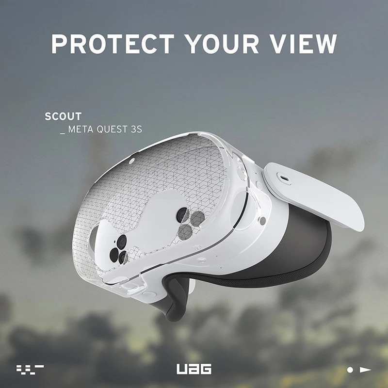 UAG 耐衝擊 保護殼 透明 VR 主機 保護套 防摔殼 適用 Meta Quest 3S-細節圖4