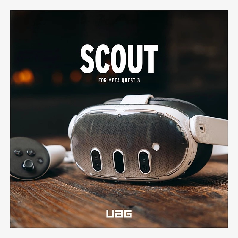 UAG 耐衝擊 保護殼 透明 VR 主機 防摔殼 保護套 適用 Meta Quest 3-細節圖5