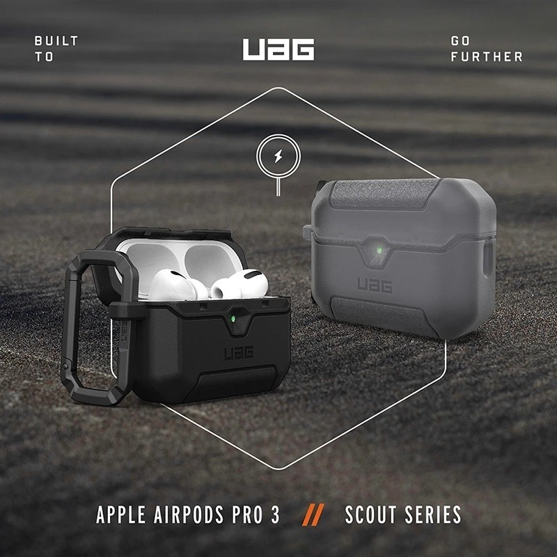 UAG 耐衝擊 防塵 耳機殼 保護殼 耳機 保護套 防摔殼 無線充電 magsafe 適用 AirPods Pro 3-細節圖11