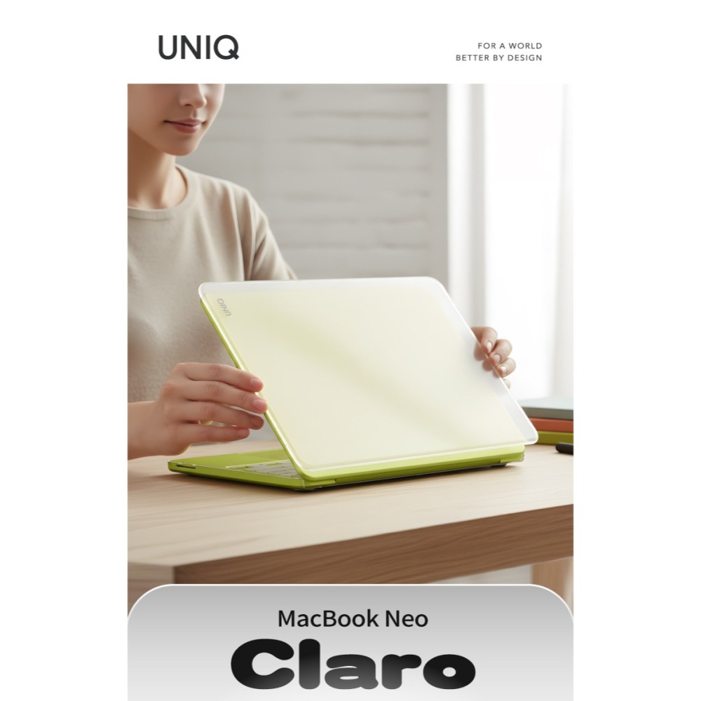 UNIQ Claro 輕薄 防刮 電腦 筆電殼 磨砂殼 保護殼 適用 MacBook Neo A18 Pro 2026-細節圖4