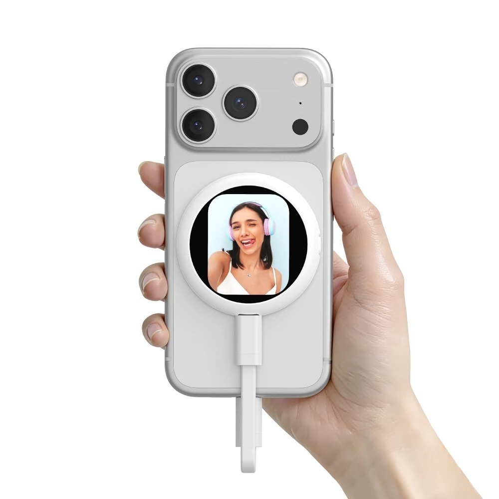 AIRITY 磁吸 自拍螢幕 MagSafe 後鏡頭 外接 副螢幕 Vlog 直播 通用 iPhone 17 16-細節圖5