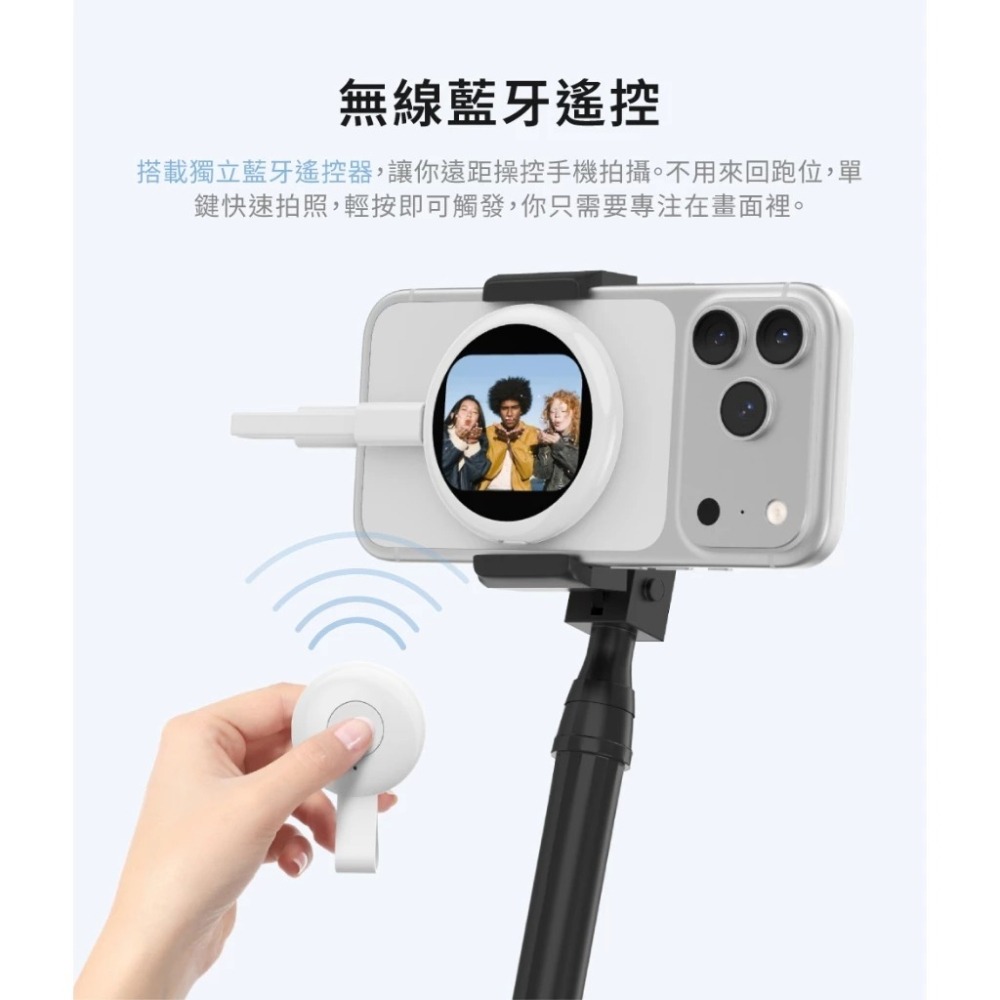 AIRITY 磁吸 自拍螢幕 MagSafe 後鏡頭 外接 副螢幕 Vlog 直播 通用 iPhone 17 16-細節圖9