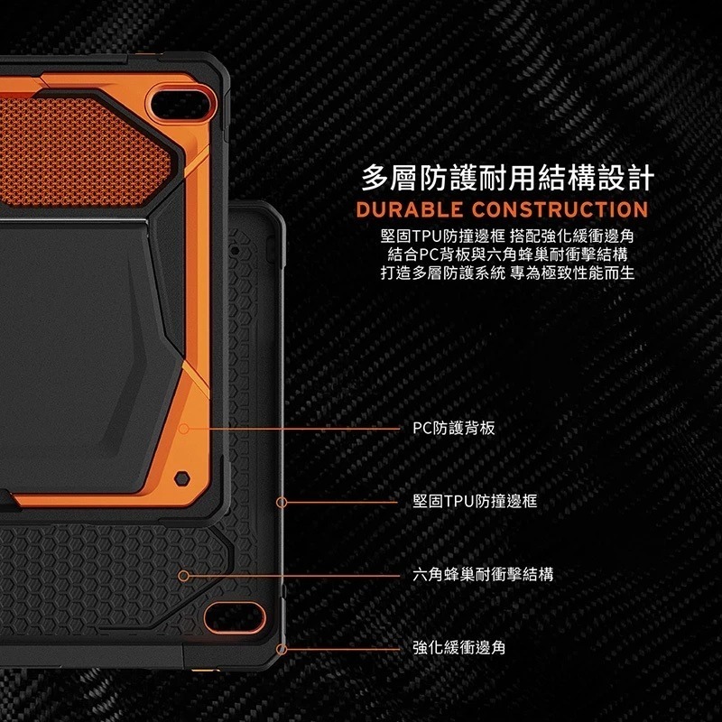 UAG 頂級 特仕版 耐衝擊 保護殼 防摔殼 平板殼 筆架 多角度 適用 iPad Air 13吋-細節圖8