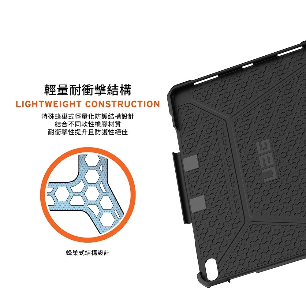 UAG 經典款 耐衝擊 防摔殼 保護殼 V2 黑 磁吸 筆架 適用 M4 iPad Air 13 11 10.9-細節圖9
