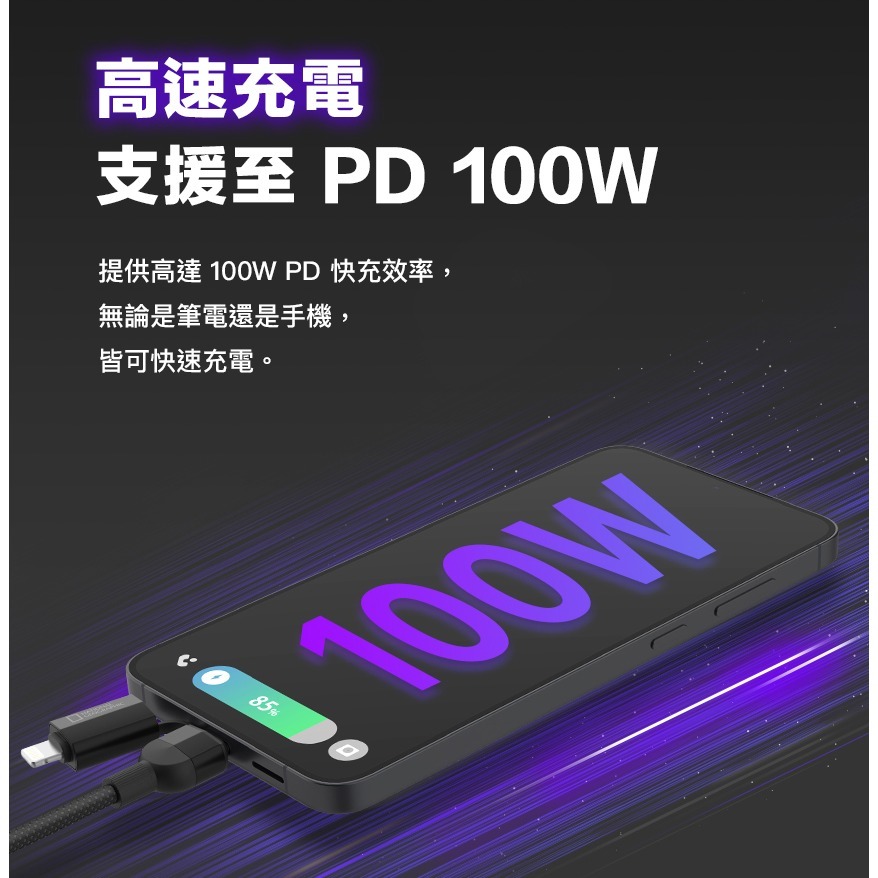 國家地理 多功能 充電線 鋁合金 Type C Lightning 磁吸 伸縮 收納 內建 磁吸-細節圖11