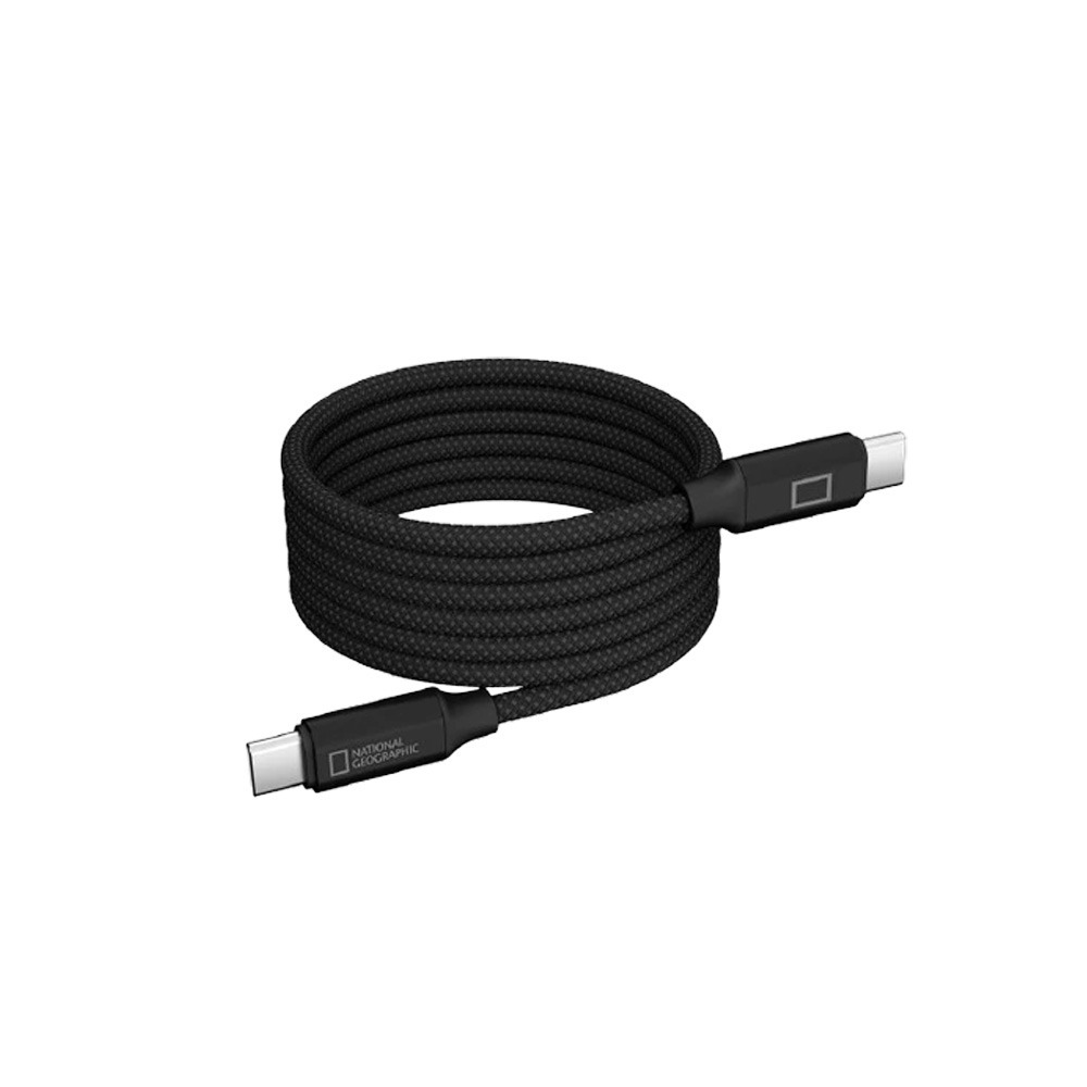 國家地理 多功能 充電線 鋁合金 Type C Lightning 磁吸 伸縮 收納 內建 磁吸-磁吸快充充電線 Type C｜2.0m