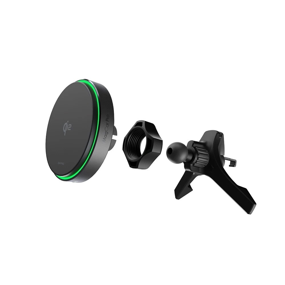 ONPRO MagCar Pro qi2 車用 磁吸 充電器 充電車架 無線充電盤 手機架-細節圖2