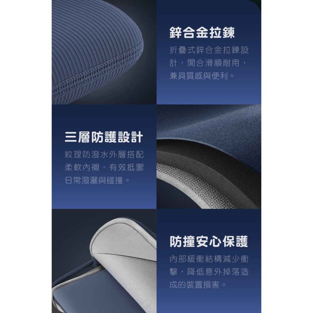 UNIQ Cyprus RE 防潑水 筆電 收納包 防撞 毛絨內襯 筆電包 適用 Neo 13吋-細節圖5