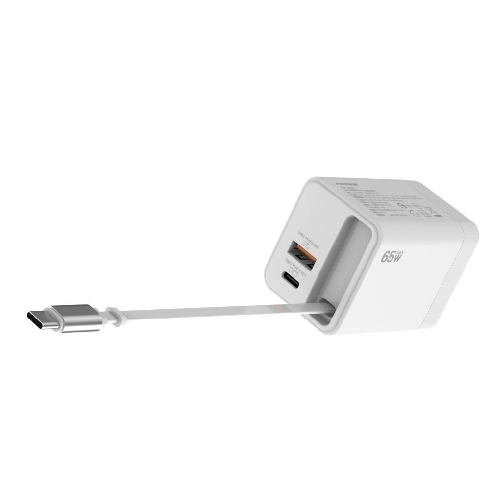 PureGear 65W PD 氮化鎵 自帶線 多口 快速 充電器 適用 iphone 18 17 16 s26-細節圖11