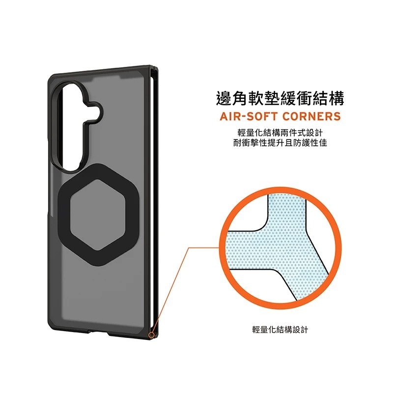 UAG 磁吸 耐衝擊 保護殼 支援 MagSafe 手機殼 防摔殼 適用 Galaxy Z Fold 8 Ultra-細節圖10