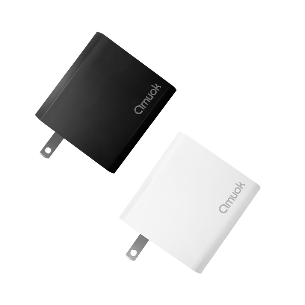 amuok GaN 氮化鎵 充電器 45W 白色 黑色 PD 快充 適用 iphone 18 17 16 15-細節圖2