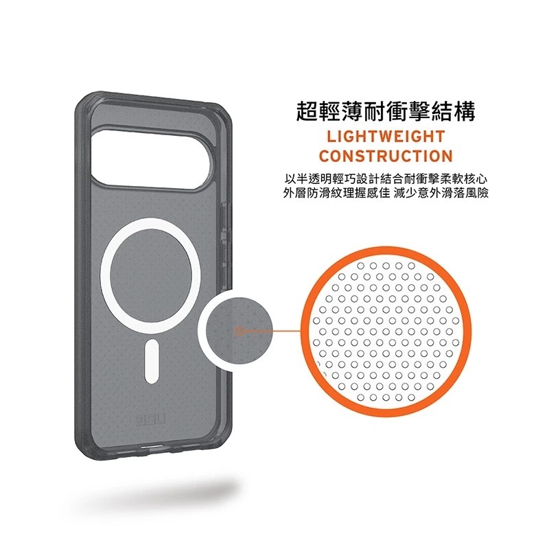 UAG 磁吸 耐衝擊 輕薄 保護殼 防摔殼 透黑 MagSafe 適 Google Pixel 11 Pro XL-細節圖6