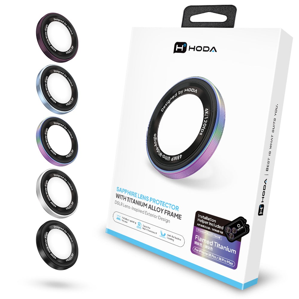 HODA 藍寶石 AR單眼 視覺設計 貼膜神器 鏡頭貼 保護貼 3顆1組 適 iPhone 18 Pro Max-細節圖3