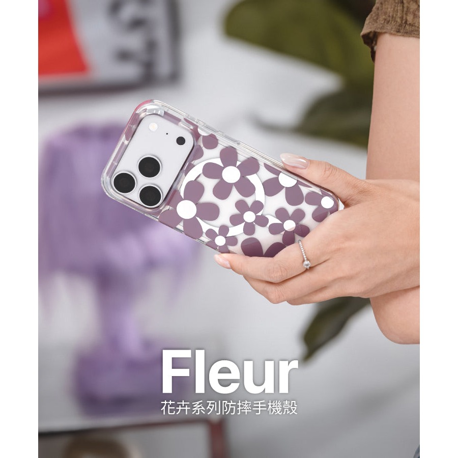 Switcheasy Fleur M 花卉系列 磁吸 防摔殼  手機殼 適 iPhone 18 17 Pro Max-細節圖11