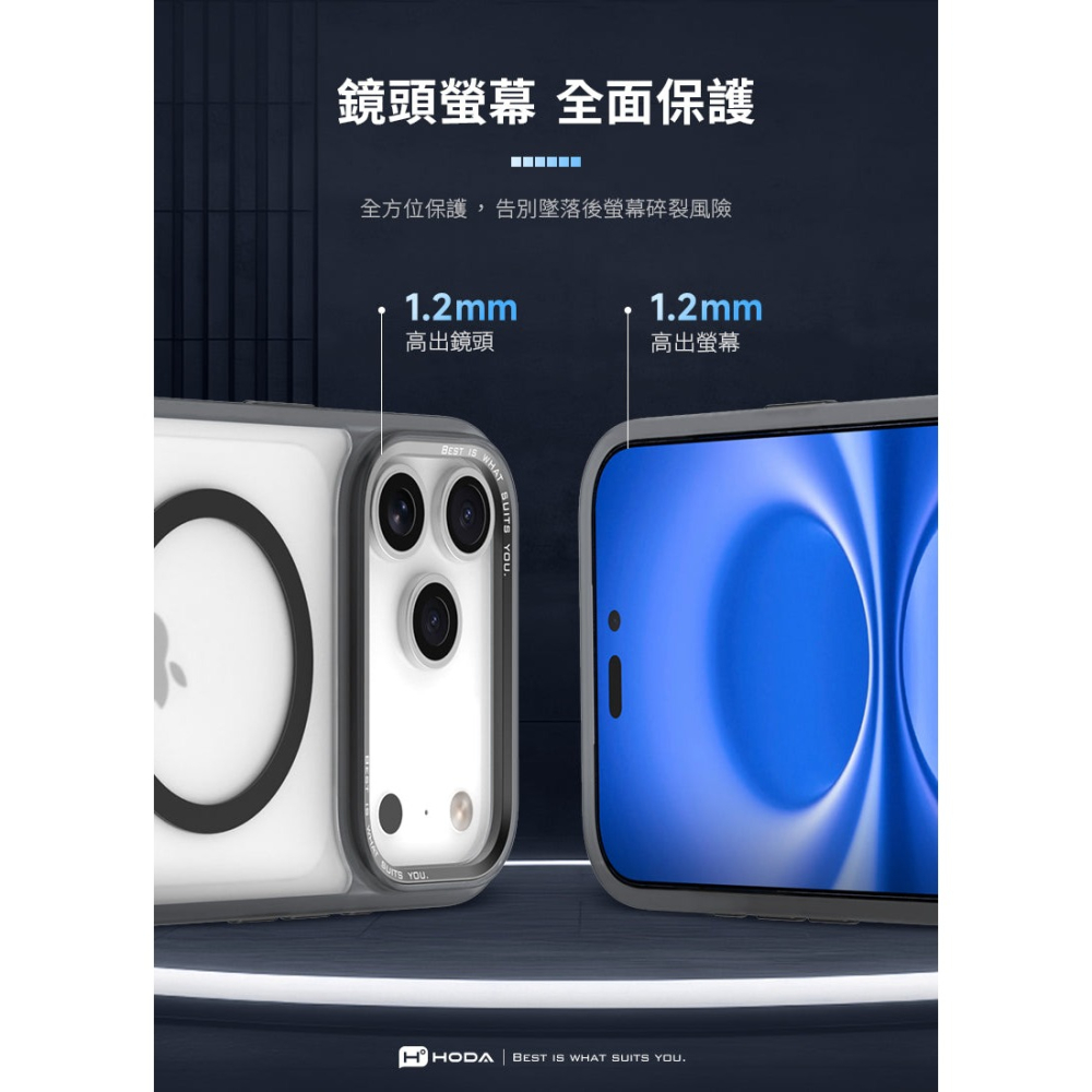 HODA 柔石 防摔殼 保護殼 手機殼 相機按鈕 包覆 MagSafe 適 iPhone 17 18 Pro Max-細節圖7