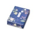 京都六角蕪村菴 藍盒 繽紛花 綜合仙貝禮盒