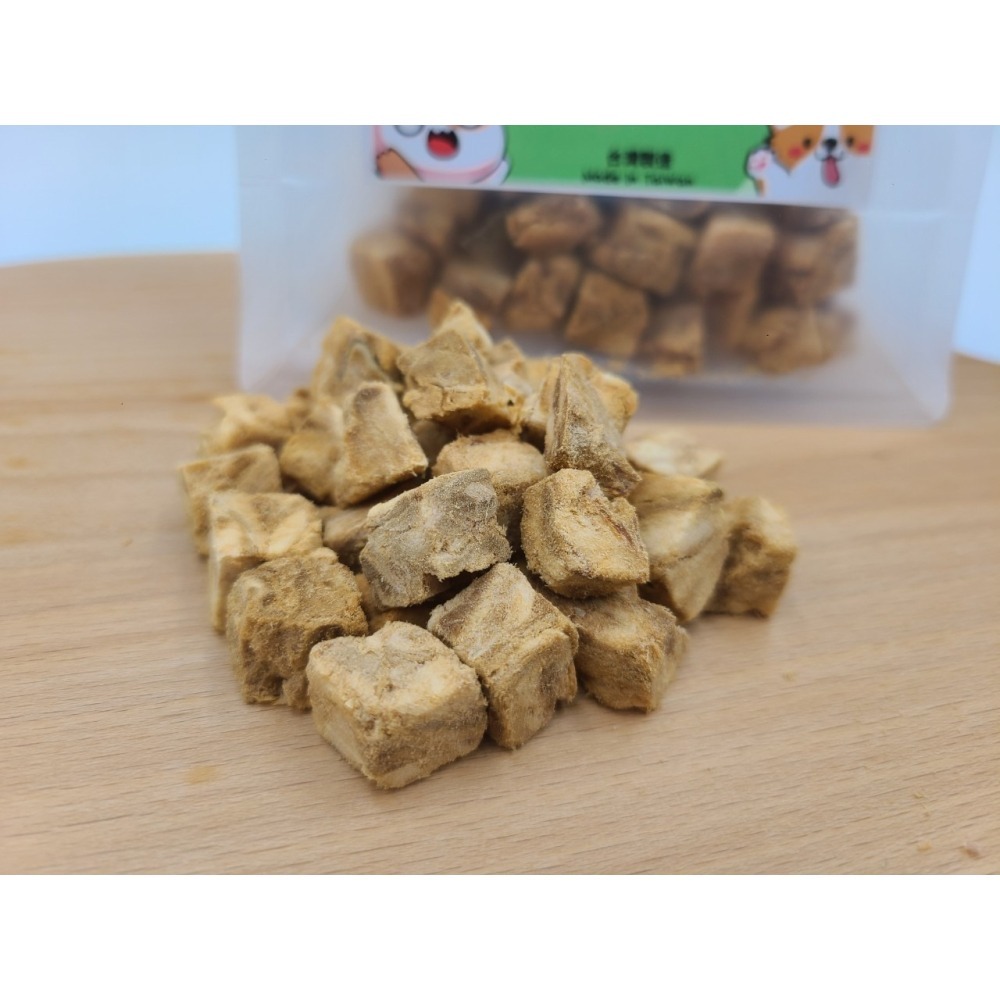 台灣製 ぺこぺこ陪我陪我 寵物凍乾 凍乾粉 保健粉 雞胸肉 雞柳條 貓草雞胸肉 磷蝦 鮭魚 鱈魚 鮮肉凍乾-細節圖6