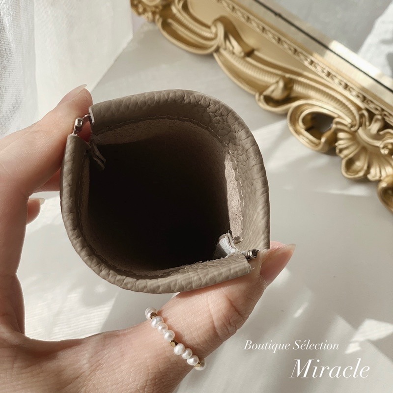 ⚜️奇蹟選品店｜頭層牛皮真皮耳機包零錢收納包-細節圖2