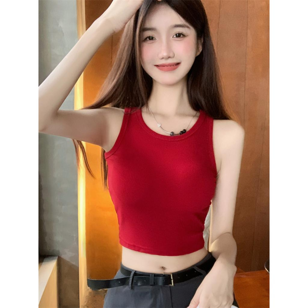 寬肩罩杯露背釦環背心【2302】-細節圖8