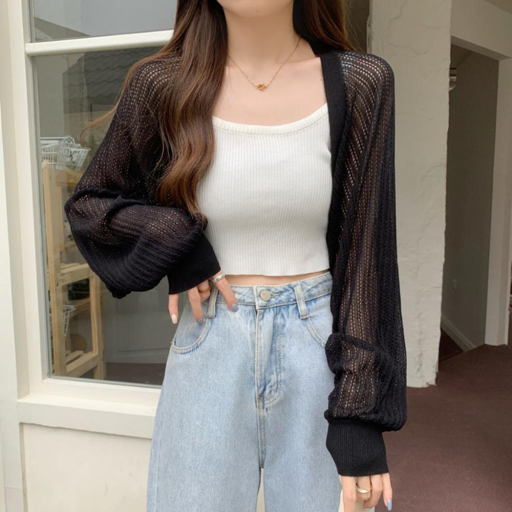 冰絲針織罩衫【7CX30】-細節圖4