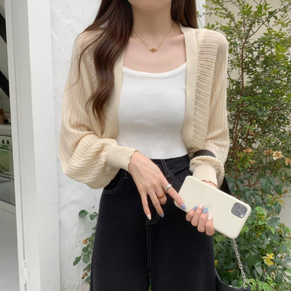 冰絲針織罩衫【7CX30】-細節圖6