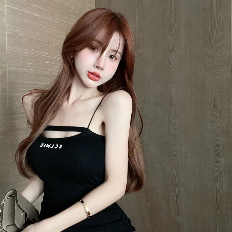 胸簍空字母細肩短洋【821】-細節圖5