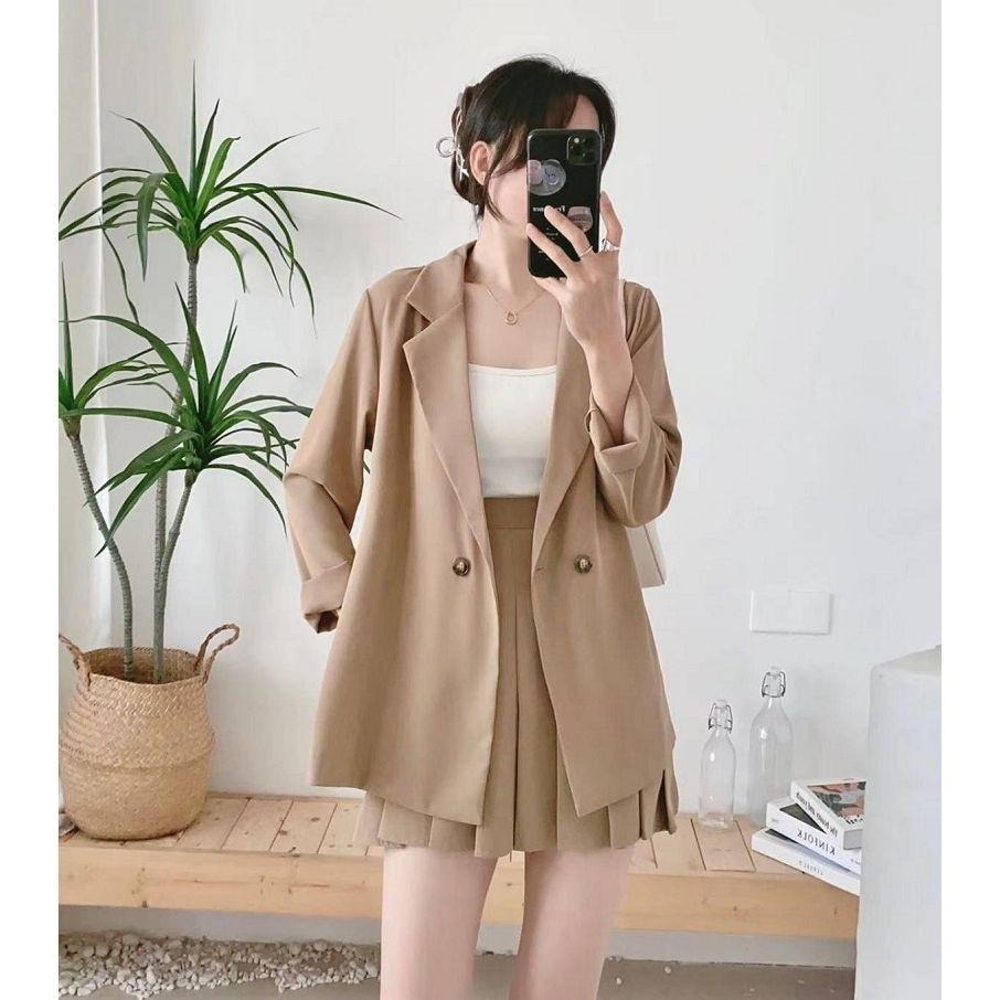 西裝外套+百褶裙套裝【81691】-細節圖3